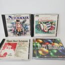 CDs de música navideña lote de 4 clásicos mixtos varios Tchaikovsky etc.