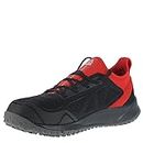 Reebok Unisex-Adult All Terrain Safety Toe Trail Running Work Shoe Industrial, Black/Red, 8