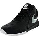 NIKE Boy's Team Hustle D 7 Basketball Shoe (10.5c-3y) Black/White/Metallic Silver Size 1.5 M US