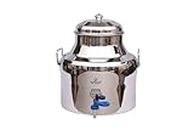 Vintel Stainless Steel Water Dispenser Pot/Container with Brass Tap - 14L, 304 Grade