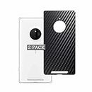 Vaxson 2-Pack Back Protector Film, Compatible with Nokia Lumia 830 Black Sticker Skin [ Not Tempered Glass Screen Protectors ]
