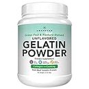 AMANDEAN Premium Gelatin Powder XL. Grass-Fed Beef Collagen Protein Supplement. Unflavored. Healthy Skin, Hair, Nails, & Gut. Paleo Friendly Cooking and Baking. 18 Amino Acids. Non-GMO.