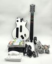 Nintendo Wii Console Bundle Guitar - Mic + Wii Sports Tested & Working
