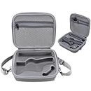 Waterproof Portable Storage Carry Case for DJI OM 5 OSMO Mobile 5 Bag Travel Box fits Phone, Tablet,Gimbal Stabilizer Accessories, Kits with Shoulder Strap (Silver) Light Weight - 5 Years Warranty