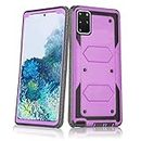 Asuwish Phone Case for Samsung Galaxy S20 Plus Glaxay S20+ 5G Cover Hybrid Shockproof Proof Full Body Protective Heavy Duty Cell Accessories Gaxaly S20+5G S20plus 20S + S 20 20+ G5 Women Men Purple