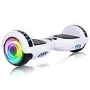 Hoverboard Self Balancing Scooter 6.5" Two-Wheel Self Balancing Hoverboard with Bluetooth Speaker and LED Lights Electric Scooter for Adult Kids Gift