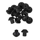 BQLZR 8x8.5mm Gas Stove Rubber Feet Replacement Accessories WB2K101 Pack of 16 Black