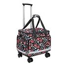 Medical Bag Rolling Roller Bag Trolley Duffel Nurses EMT CNA RN Empty for First Aid Responder Home Health Care Nursing Student Roll Duffle Bag Carry on with Wheels Wheeled Work Physicians Doctor