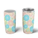 Sip Slip silicone tumbler sleeve - compatible with 20oz/30oz Yeti, RTIC, Ozark Trail, Magellan tumblers and more. Personalized Insulated Can Cooler covers (20 oz Sunny Day)