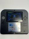 Nintendo 2DS Black & Blue Handheld Console System FTR-001 No Charger or Stylus