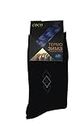 Glus Unisex Angora Wool Thermal Winter Socks Thick Insulated Heated Socks For Cold Weather 1Pairs of Socks (Black, Free Size)
