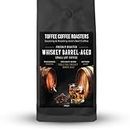Toffee Coffee Roasters | Single Malt Whiskey Barrel Aged Coffee | 100% Arabica | Medium Dark Roast | Coffee Notes: Fine Malt and Green Apple | Grind: Turkish Coffee| Freshly Roasted | 250 gm
