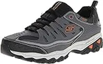 Skechers mens Afterburn M. Fit fashion sneakers, Charcoal, 9.5 X-Wide US