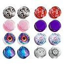 TBOSEN 16PCS Set Mixed Acrylic Ear Gauges Plugs and Tunnels Ears Gauges Piercing Expander Stretchers Gift 0g-1" in 8mm-25mm
