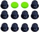 5 Pairs Analog Stick Joystick Thumbsticks Thumb Grips Buttons for Playstation DualShock 4 PS4 Controller Gampad (Black)