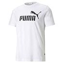 PUMA Men's Logo Tee, Puma White, 3XL UK
