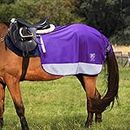 Harrison Howard Quarter Horse Fleece and Mesh Exercise Sheet Breathable Comfort Turnout Horse Blanket Hi-Viz Competition Rug Purple L