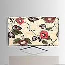 Hizing Dustproof Protection Made for LED Smart TV for Sony Bravia (32 inches) Full HD KLV-32W672F Protect Your LCD-LED-TV Now Floral Beige print