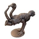 Hudson Vintage Pewter Ostrich Limu Emu Figurine Playing Saxophone 2.5"