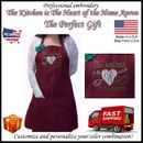 " The Kitchen is The Heart of The Home " Personalized Embroidery Apron  Kitchen