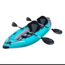 Driftsun Rover 220 Inflatable Tandem Sport Whitewater Kayak w/ 2 Paddles (Blue)
