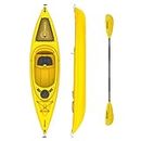 ROMARK Kayak - Canoa da 305 cm - 1 gavone + 1 pagaia + 1 seggiolino + 1 ruotino VARI COLORI mare sport lago (GIALLO)
