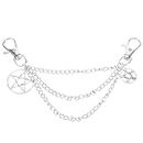 Holibanna Anklet Shoelace Buckle Pentagram Accessories Shoe Lace Charm Metal Decorate Charms For Sneakers Women's Shoe Chain Sports Shoes Boot Jewelry