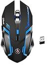 Offbeat RIPJAW 2.4Ghz Rechargeable Wireless Gaming Mouse, Silent Click Buttons Mouse - 7D Buttons, DPI : 1600,2400,3200, Mice for PC/Laptop/Smart TV/Mac(Light Weight)
