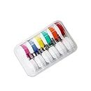 Imaashi Anti Becteria Multicolour Contact Lens Containers | Case Kit Storage Box/Holder Travel Lens Case. Protect Your Eyes by Changing Your Lens Case Monthly- (Pack of 6)