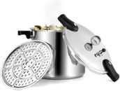 Update Induction Base Pressure Cooker 22L Aluminium Canner Kitchen Ware 32cm Pot