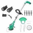 Tomahawk TCBC 21 12v Cordless Grass Hedge Trimmer/Cutting/Machine - Lawn Mower Fast Rotation Motor with Multi Blades with 1.5Ah Battery, Charger