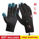Bike Cycling Gloves Touch Screen Warm Waterproof Unisex Full Finger Winter Sport