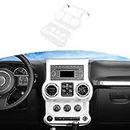 RT-TCZ for Wrangler JK Interior Accessories White, Air Conditioning Switch Panel Frame Cover Trim for Jeep Wrangler JK JKU 2011-2017 2pcs