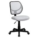 CHAIRWALE® Xhuan Mid-Back Mesh Task Chair Desk Chair Swivel Mesh Height Adjustable Ergonomic Office Chair Gaming Chair Computer Chair Without Armrest & with Back Support Modern Revolving Office Chair |White-B7270