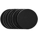 SoftTouch 4" Round Self-Stick Gripper Pads - Protect Surfaces, Keep Furniture in Place, Black (8 Pack)