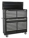 Sealey AP52COMBO2 Tool Chest Combination 23 Drawer with Ball Bearing Slides - Black