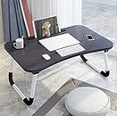 Sorfity Foldable Laptop Bed Table Lap Desk Stand, Serving Tray Dining Table with Slot, Notebook Stand Holder, Bed Tray Laptop Desk for Eating Breakfast, Working, Watching Movie on Bed/Couch/Sofa/Floor