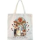 Movie Inspired Gifts Beauty Story Tote Bag Fairytale Tales Gifts Fairy Tale Shopping Tote Bag (Tale Bag-AU)