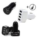 Multi Port 2 3 4 in 1 USB PLUG CAR CHARGER POWER ADAPTER CAR KIT WITH FREE CABLE