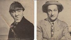 Vintage The Three Stooges Noir et Blanc Autocollants