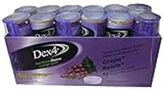 Dex4 Glucose Tablets, Fast Acting Sugar Supplement, Grape, 12-pack of Dex4 Tubes, 10 Tablets in Each Tube, Each Tablet Contains 4g of Fast-Acting Carbs, Easy to Track Pre-Measured Servings…