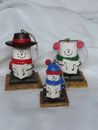 🎄🎅 The Original S'mores Caroling Snowman Christmas Ornaments - Set of 3 🎄🎅