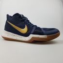 Men's NIKE 'Kyrie 3 Obsidian Gold' Sz 8 US BBall Shoes Blue | 3+ Extra 10% Off