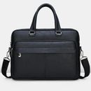 Mens Leather Computer Laptop Shoulder Messenger Bag Business Handbag Briefcase