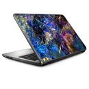 Universal Laptop Skins Wrap for 14" - chalcopyrite colorful purple glass