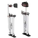 Yescom Drywall Stilts 24"-40" Adjustable Aluminum Tool Stilt with Knee Pad Protection for Painting Painter Taping Silver