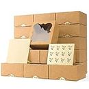 Leafiew 20 Pack 6x6x3 Bakery Boxes with Window – Small Cookie Boxes for Gift Giving – Treat Boxes for Small Cake, Pastry, Strawberries, Dessert, Candy, Charcuterie, Baked Goods and Food (Brown)
