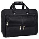 Da leather villa LV Leather laptop messenger and shoulder bags for men made in genuine leather (Bown) (Black)