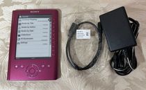 Sony E Reader Pocket Edition PRS-300 500MB, Wi-Fi, 5in - Pink w/ Charger