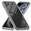 Prolet Case for iPhone 11 Pro Max Case Clear Transparent Shockproof Protective Phone Soft Silicone Slim Cover for iPhone 11 Pro Max (Transparent)
